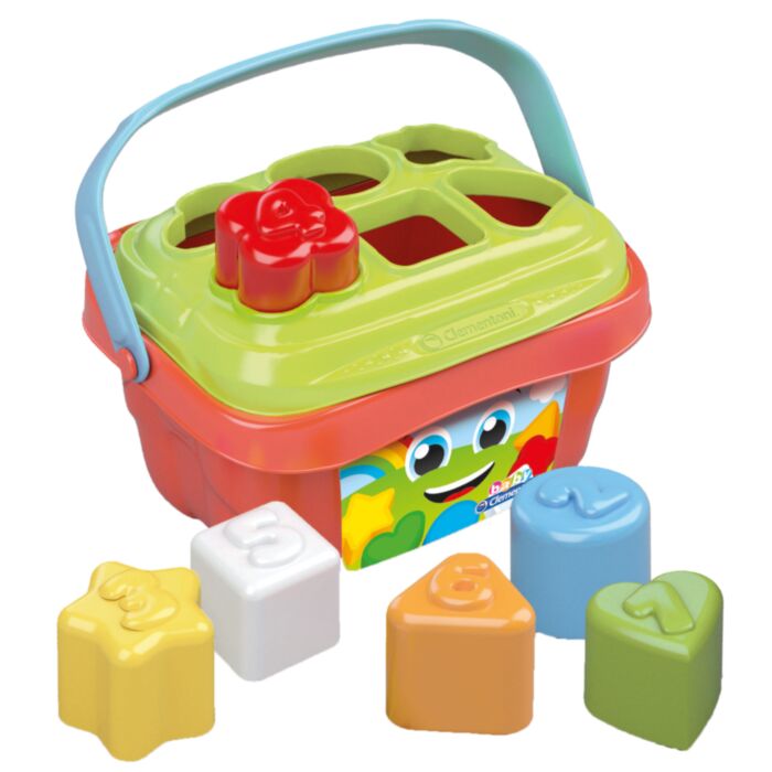 Baby Clementoni Play For Future Baby Toddler Toy Shapes Sorter Bucket For 10-36 Months