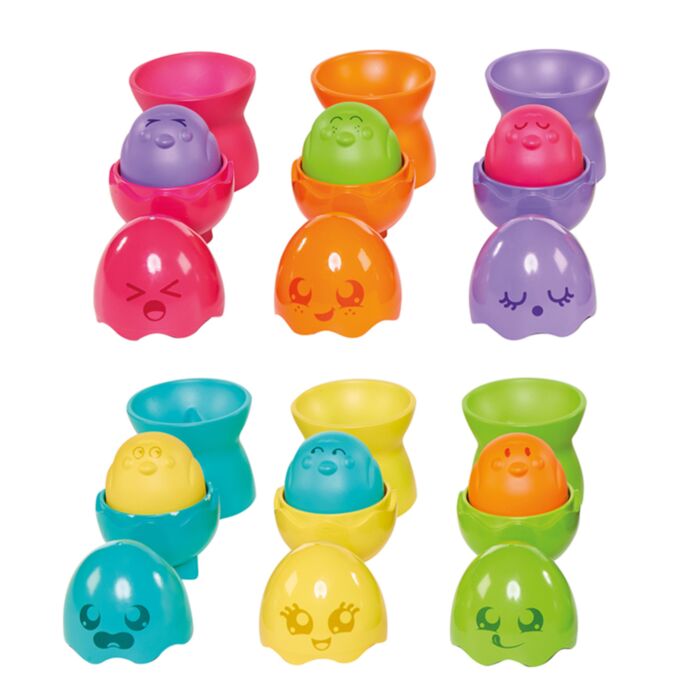 Tomy Toomies Baby Toddler Toy Hide & Squeak Egg Stackers For 6-36 Months