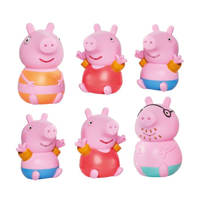 Tomy Toomies Toddler Bath Toy Peppa Pig Family Squirters For 18+ Months