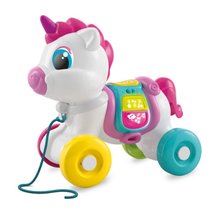 Baby Clementoni Baby Toddler Toy Pull Along Baby Unicorn For 6-36 Months