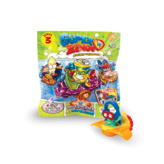 Superzings Series 3 SuperSlider with Collectible Figure For Ages 3+