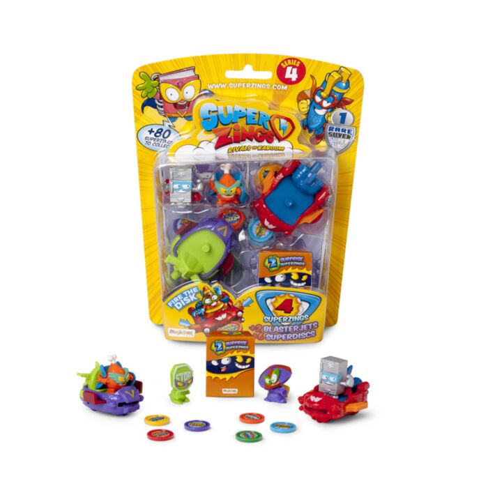 Superzings Series 4 Blister 4 Figures With Accessories For Ages 3+