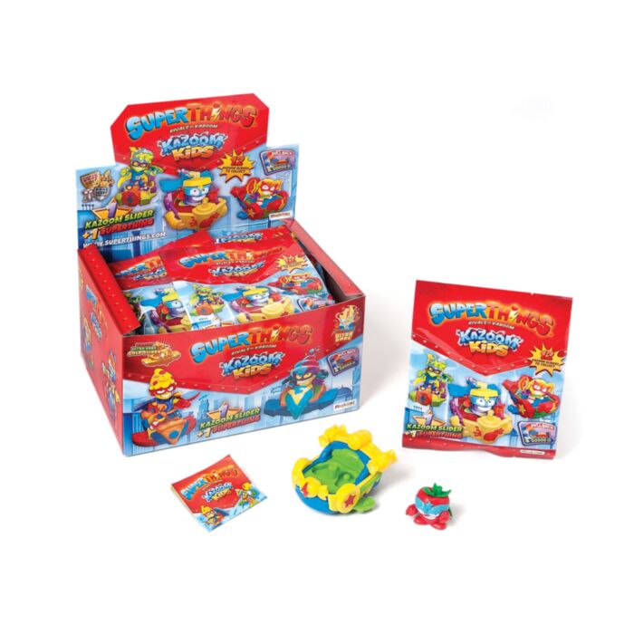 Superthings Kazoom Kids Collectible Figure With Kazoom Sliders For Ages 3+