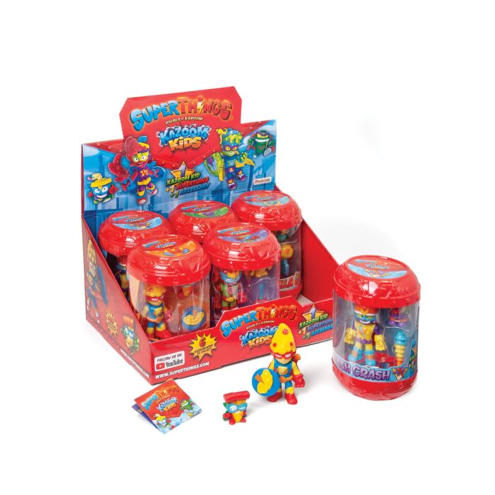 Superthings Kazoom Kids Collectible Figure With Kazzom Kid For Ages 3+