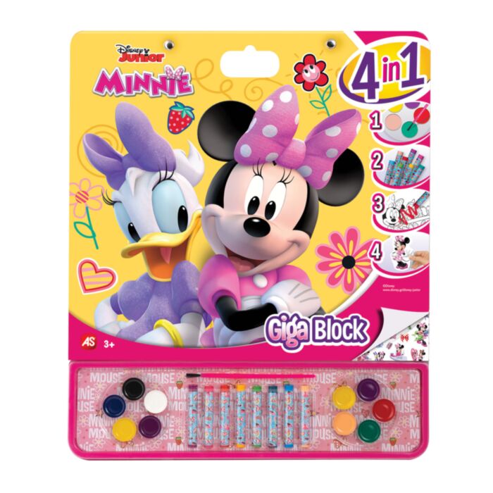 Giga Block Drawing Set Disney Minnie 4 In 1 For Ages 3+