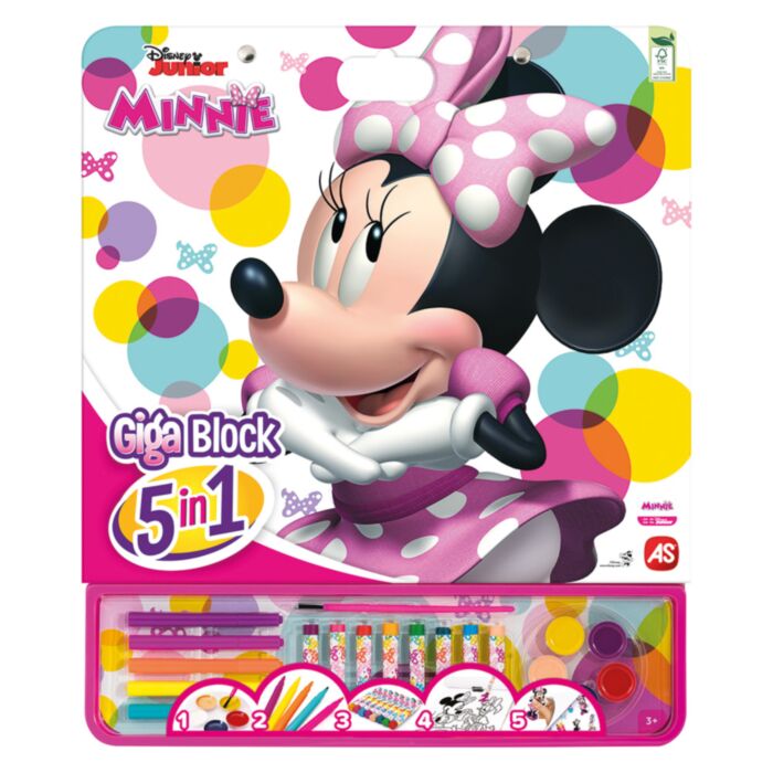 Giga Block Drawing Set Disney Minnie 5 In 1 For Ages 3+