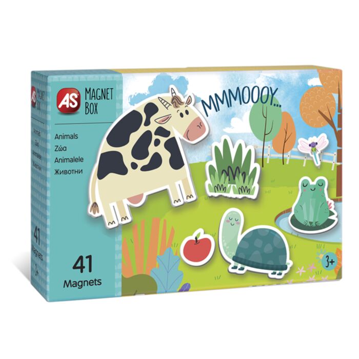 AS Magnet Box Animals 41 Educational Paper Magnets For Ages 3+