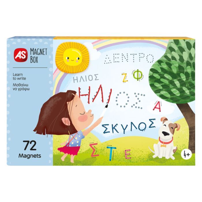 AS Magnet Box Learn To Write 72 Educational Paper Magnets For Ages 4+