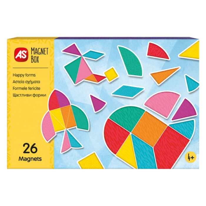 AS Magnet Box Happy Shapes Educational Paper Magnets For Ages 4+