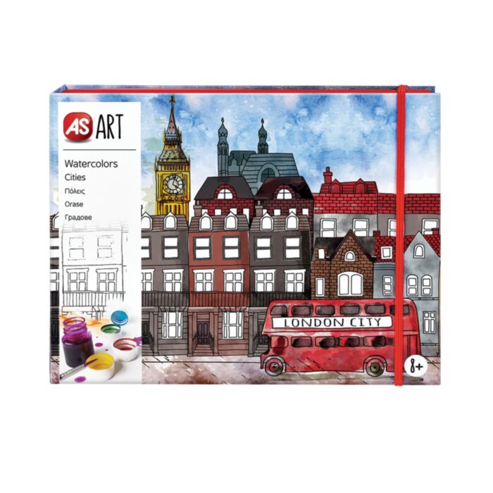 AS Art Watercolors Cities For Ages 8+