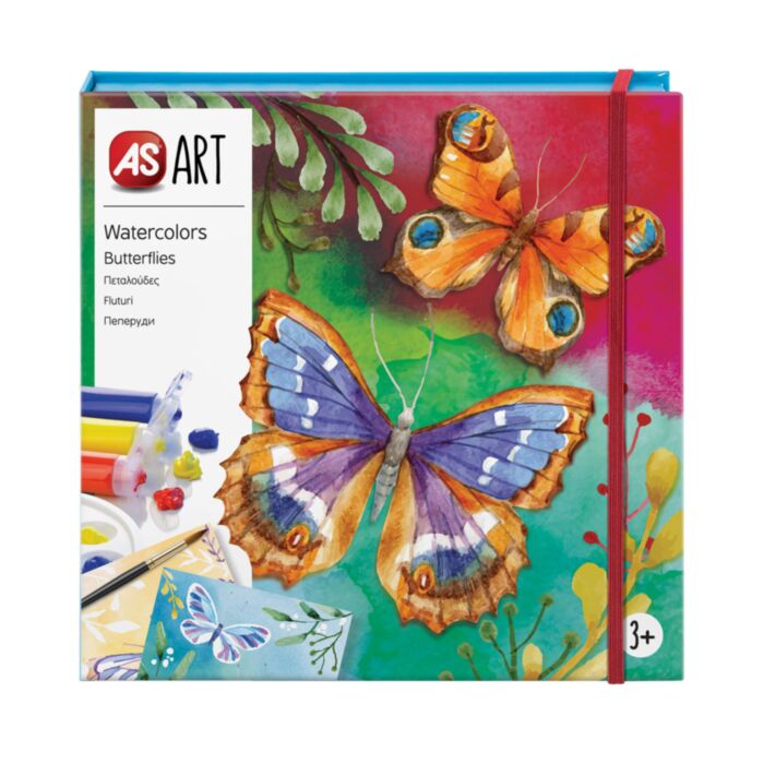 AS Art Watercolors Butterflies For Ages 3+