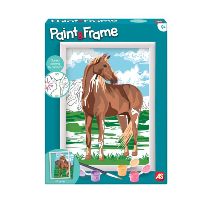 Paint & Frame Paint by Numbers Wild Horse For Ages 9+