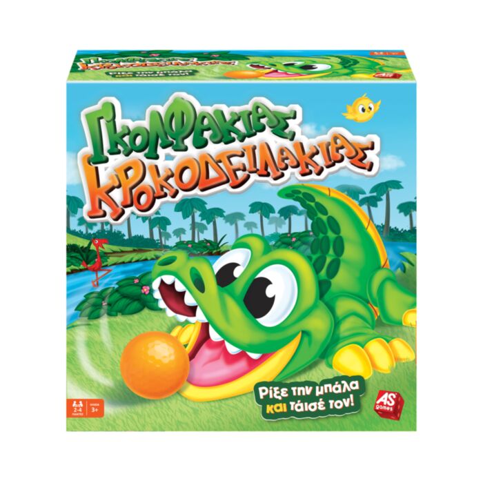 AS Games Board Game Golfakias Krokodeilakias For Ages 3+ And 2-4 Players