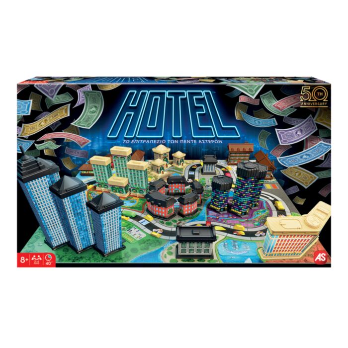 AS Games Board Game Hotel 50th Anniversary For Ages 8+ And 2-4 Players