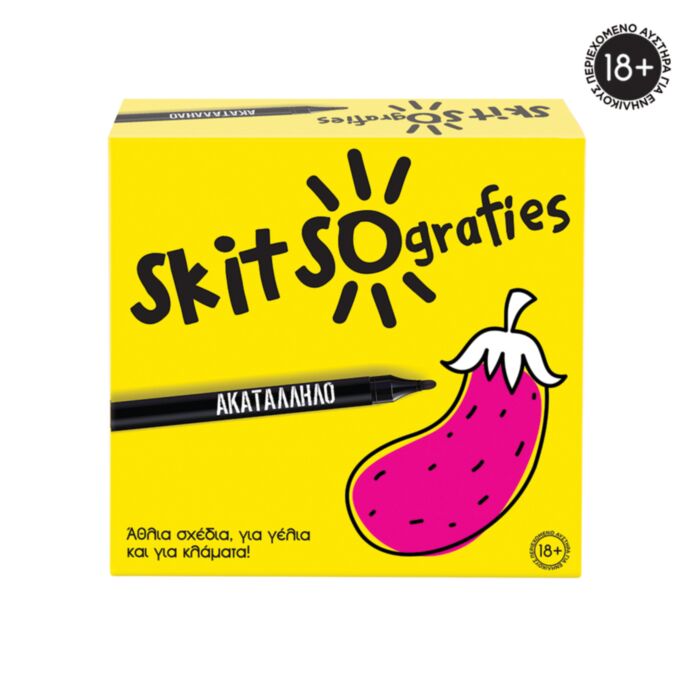 AS Games Board Game Skitsografies Adult  For Ages 18+ And 3-6 Players