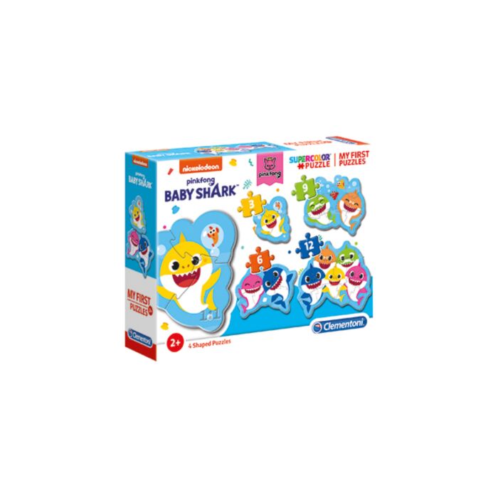 Clementoni Kids Puzzle My First Puzzles Baby Shark 3 - 6 - 9 - 12 pcs
