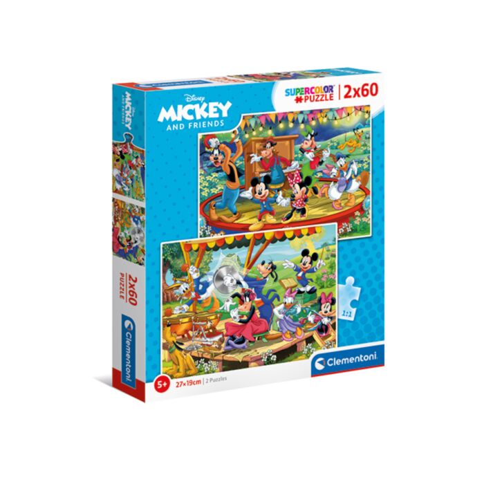 Clementoni Παιδικό Παζλ Super Color Mickey And Friends 2x60 τμχ