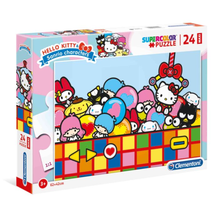 Clementoni Kids Puzzle Maxi Super Color Hello Kitty 24 pcs