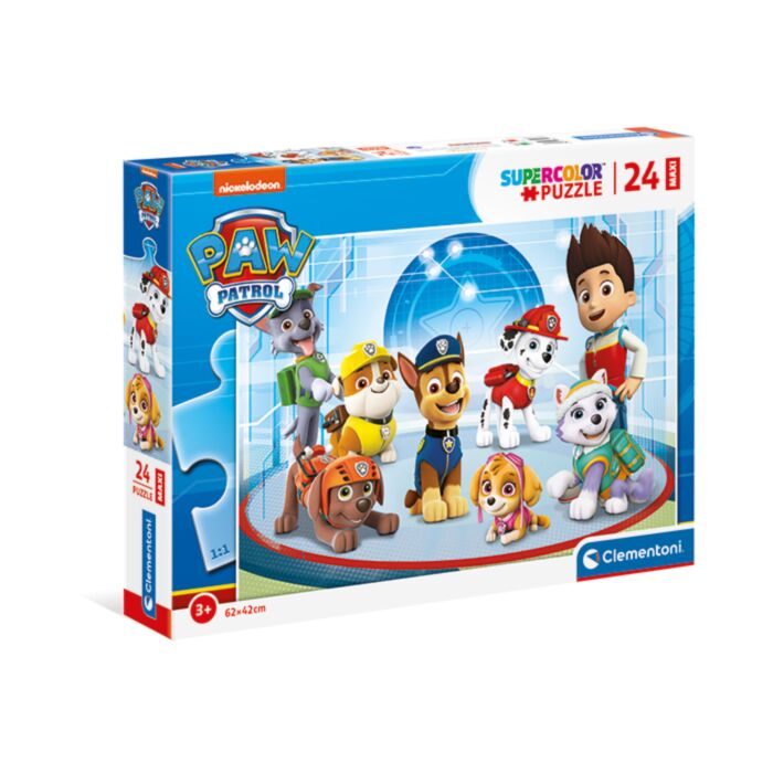Clementoni Kids Puzzle Maxi Super Color Paw Patrol 24 pcs