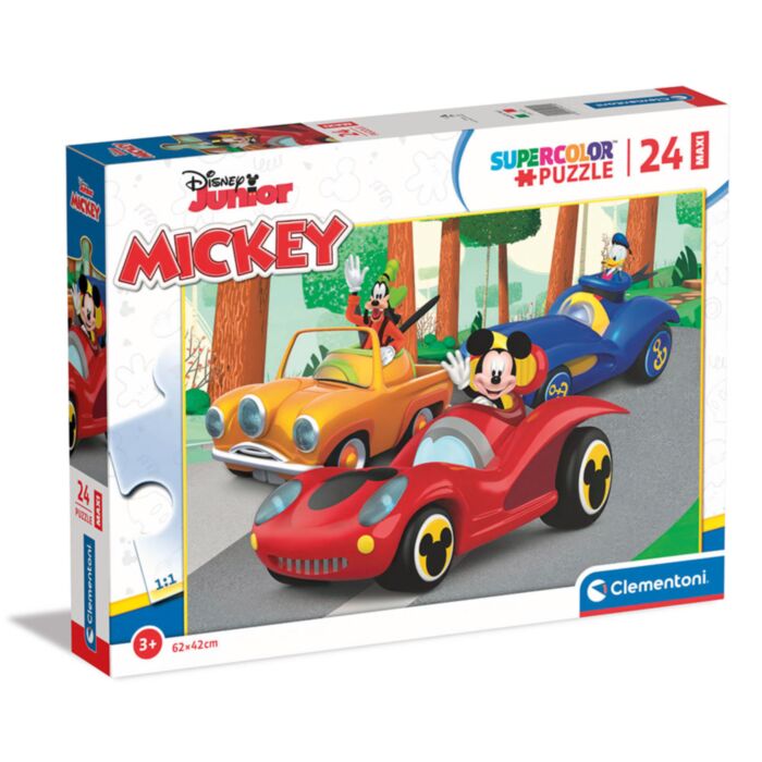 Clementoni Kids Puzzle Maxi Super Color Mickey 24 pcs