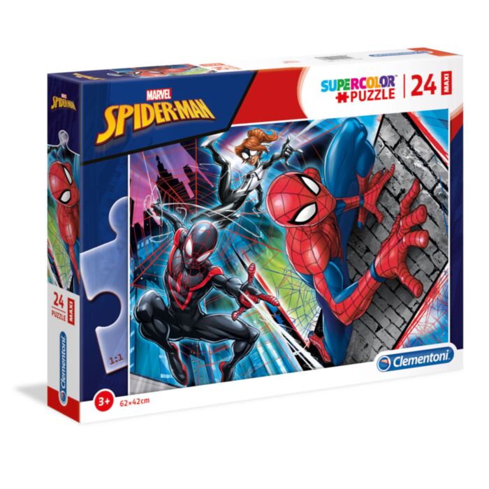 Clementoni Kids Puzzle Maxi Super Color SpiderMan 24 pcs