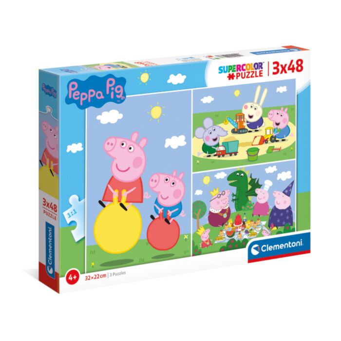 Clementoni Παιδικό Παζλ Super Color Peppa Pig 3x48 τμχ