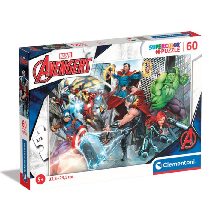 Clementoni Kids Puzzle Super Color The Avengers 60 pcs