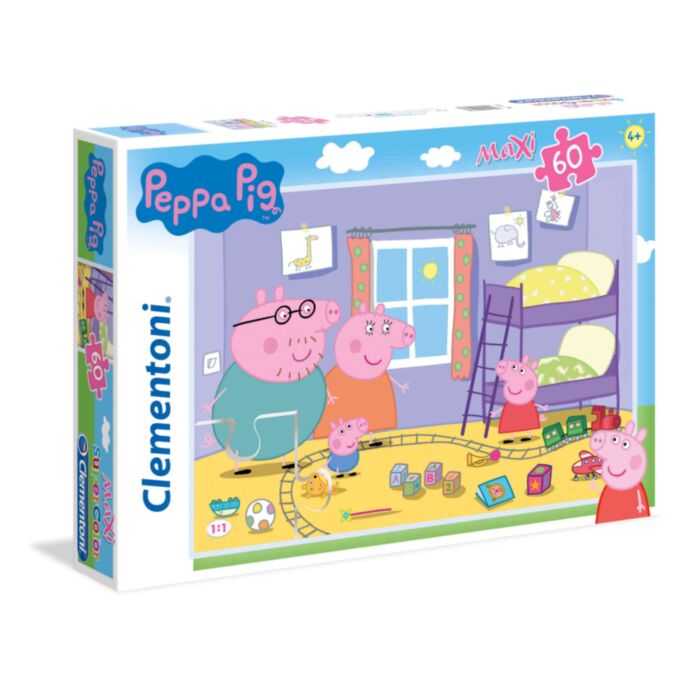 Clementoni Kids Puzzle Maxi Super Color Peppa Pig 60 pcs
