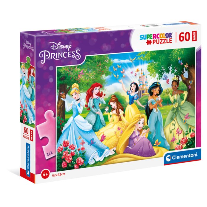 Clementoni Kids Puzzle Maxi Super Color Princess 60 pcs