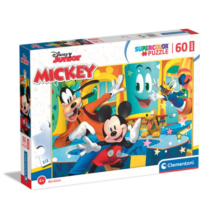 Clementoni Kids Puzzle Maxi Super Color Mickey 60 pcs
