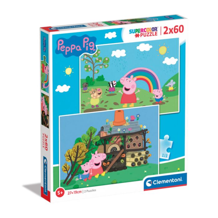Clementoni Kids Puzzle Supercolor Peppa Pig 2x60 pcs