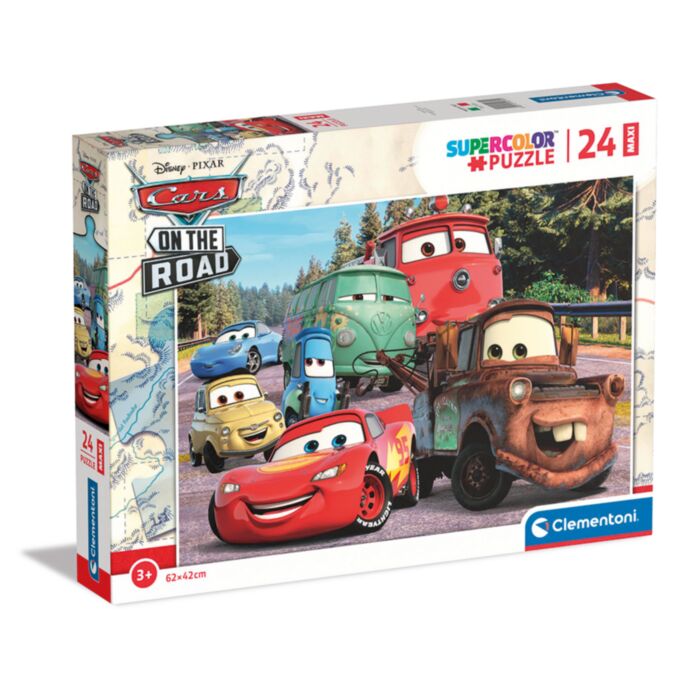 Clementoni Kids Puzzle Maxi Supercolor Disney Cars 24 pcs