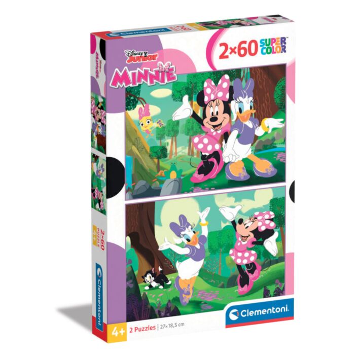 Clementoni Kids Puzzle Super Color Disney Minnie 2x60 pcs