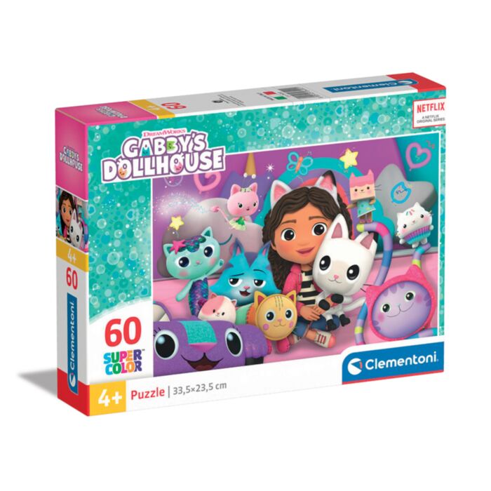 Clementoni Kids Puzzle Super Color Gabby's Dollhouse 60 pcs