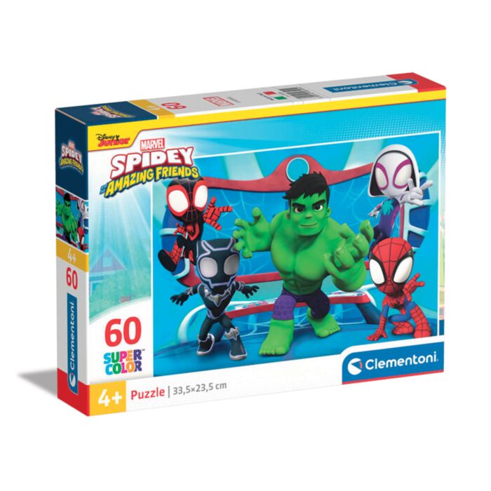 Clementoni Kids Puzzle Super Color Marvel Spidey And His Amazing Friends 60 pcs