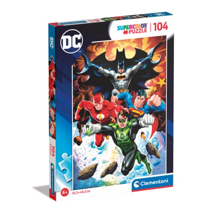Clementoni Kids Puzzle Super Color DC Comics 104 pcs