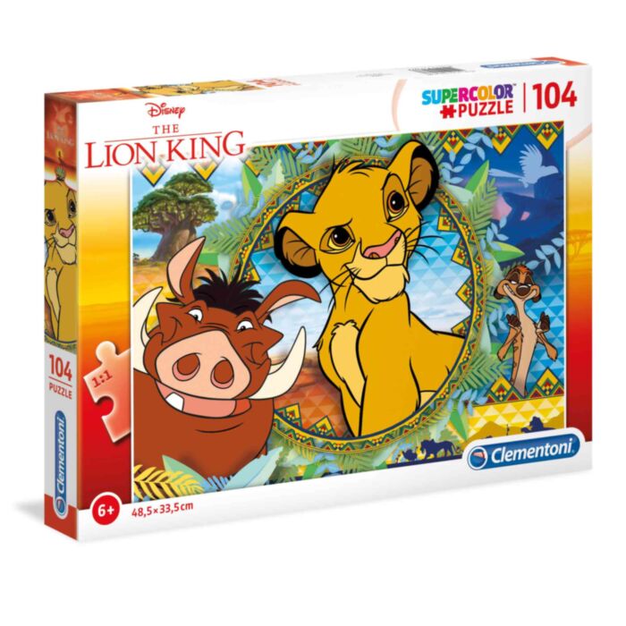 Clementoni Kids Puzzle Super Color Lion King 104 pcs