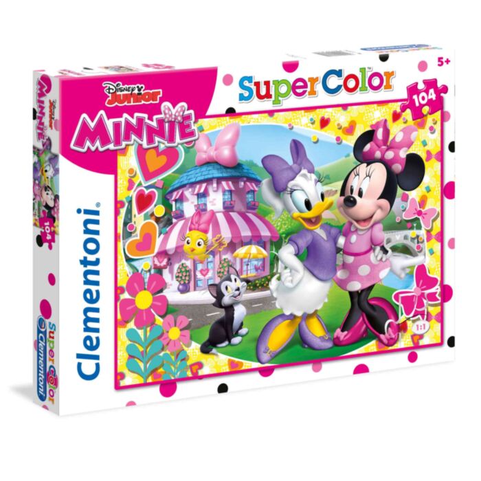 Clementoni Kids Puzzle Super Color Minnie Happy Helper 104 pcs