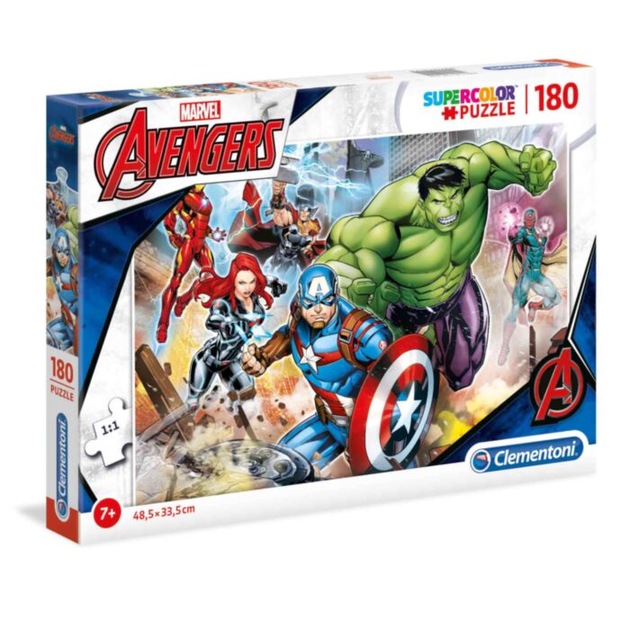 Clementoni Kids Puzzle Super Color The Avengers 180 pcs