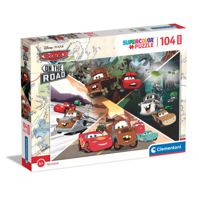 Clementoni Kids Puzzle Maxi Supercolor Disney Cars 104 pcs