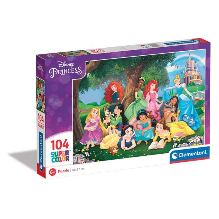 Clementoni Kids Puzzle Supercolor Disney Princesses 104 pcs