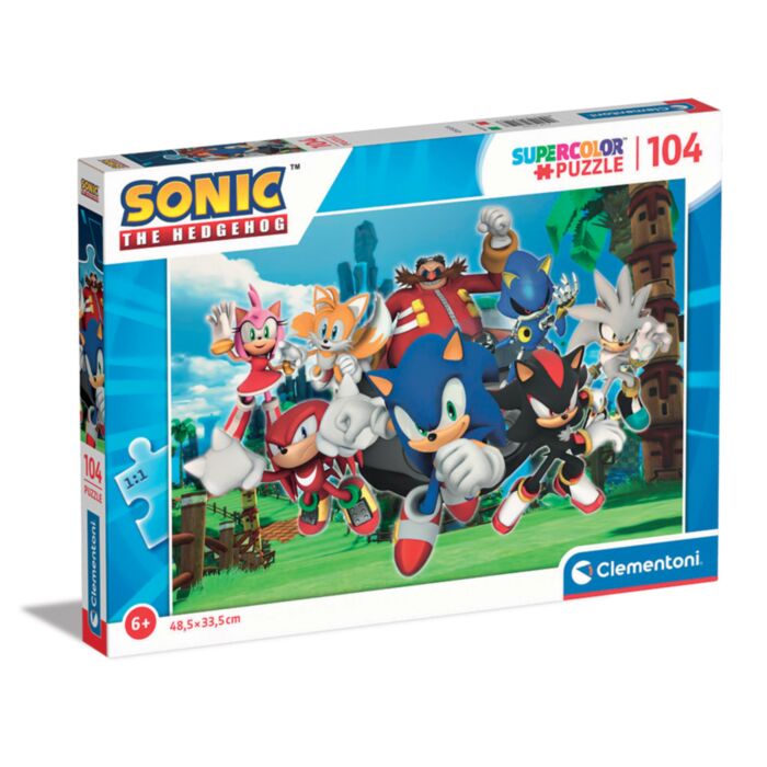 Clementoni Kids Puzzle Super Color Sonic The Hedgehog 104 pcs