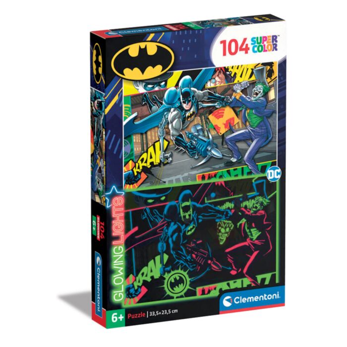 Clementoni Kids Puzzle Glowing Lights DC Batman 104 pcs