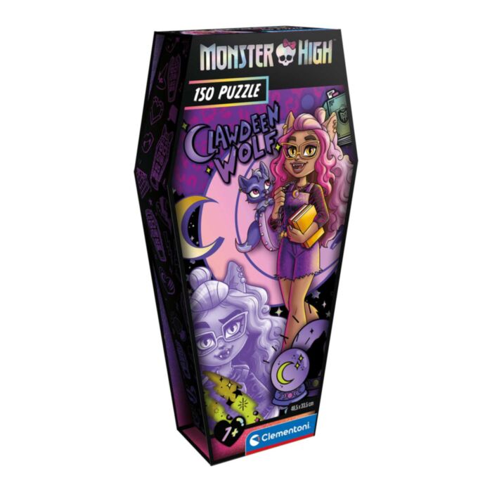 Clementoni Kids Puzzle Monster High Coffin Pack Clawdeen Wolf 150 pcs