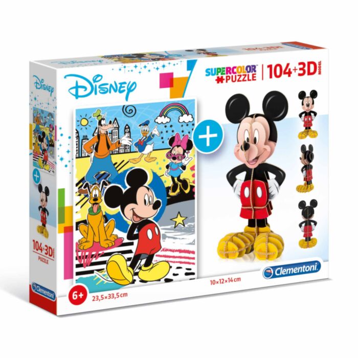 Clementoni Kids Puzzle 3D Mickey Mouse 104 pcs