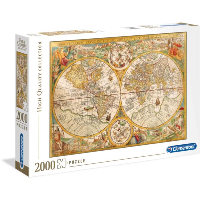 Clementoni Puzzle High Quality Collection Ancient Map 2000 pcs