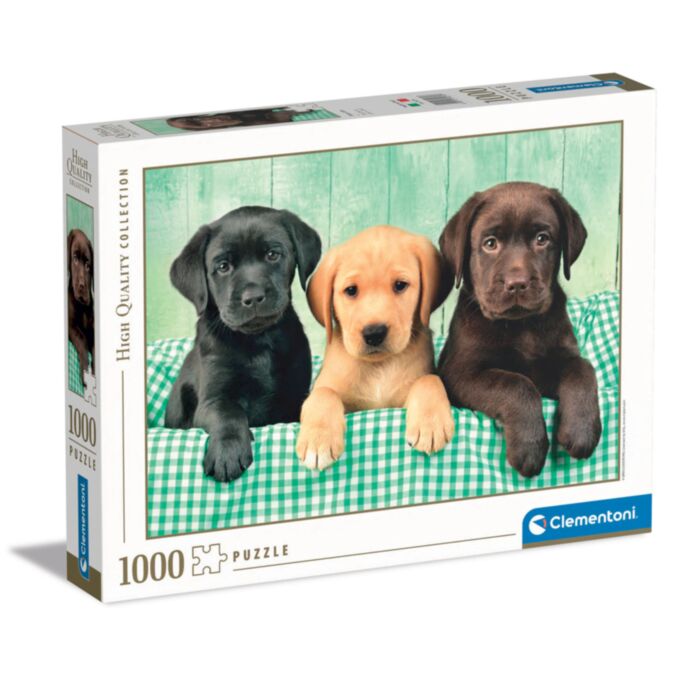 Clementoni Puzzle High Quality Collection Labrador Puppies 1000 pcs