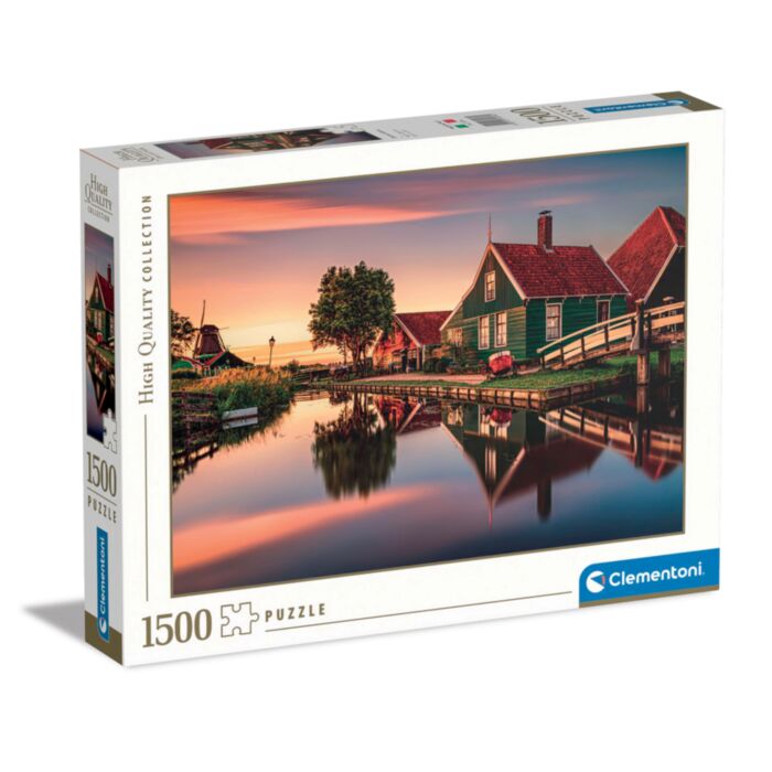 Clementoni Παζλ High Quality Collection Zaanse Schans Ολλανδία 1500 τμχ