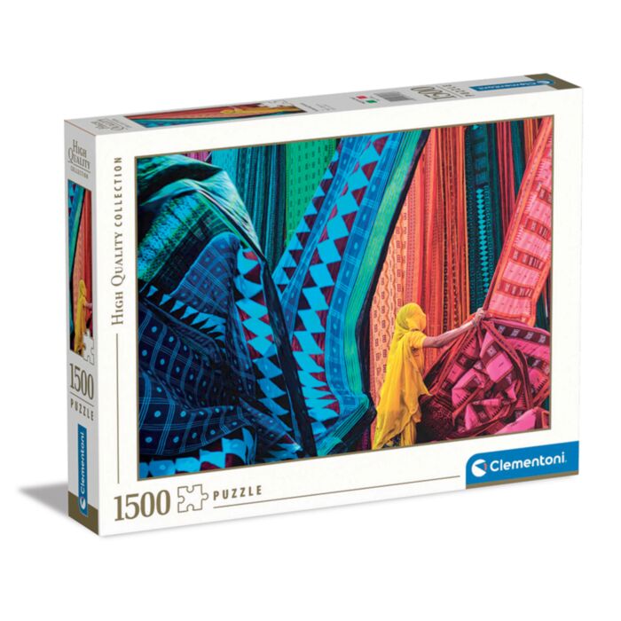 Clementoni Puzzle High Quality Collection Colorful Wavy Fabrics 1500 pcs