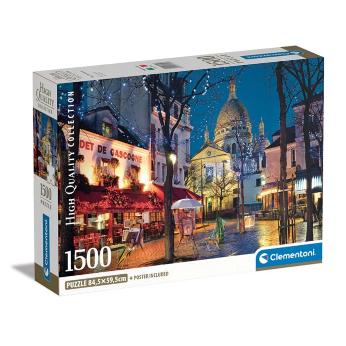 Clementoni Puzzle High Quality Collection Paris Montmartre 1500 pcs - Compact Box